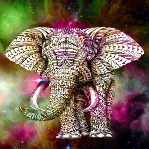 Astral Elephant 5D Diamond Painting Kit