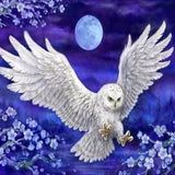 Owl's Night Flight 5D Diamond Painting Kit