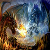 Dragon Fight 5D Diamond Painting Kit