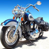 Sky Blue Motorbike 5D Diamond Painting Kit