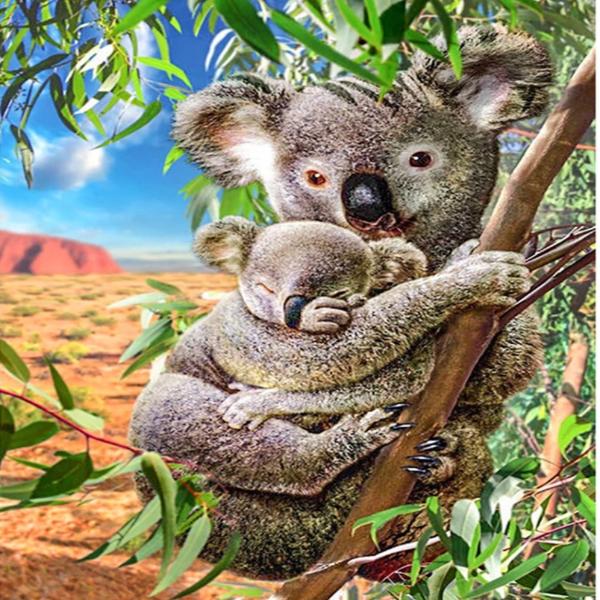 Eucalyptus Tree Koalas 5D Diamond Painting Kit