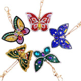 Butterfly Key Chains 5D Diamond Painting Kit