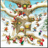 Christmas Gnome's Home Tree 5D Diamond Painting Kit