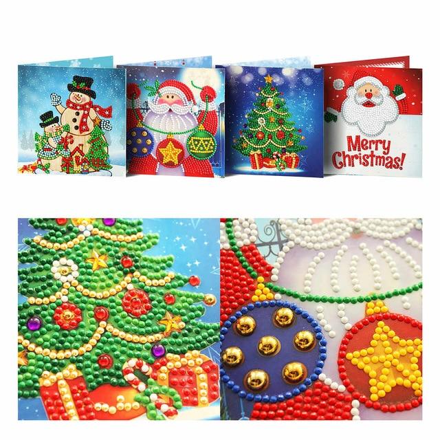5D Merry Christmas Cards 5D Diamond Painting Kit