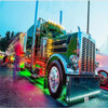 Neon Light Truck 5D Diamond Painting Kit