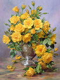 Yellow Rose Bouquet 5D Diamond Painting Kit