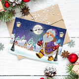 Christmas Greeting Cards 8 pcs 5D Diamond Painting Kit
