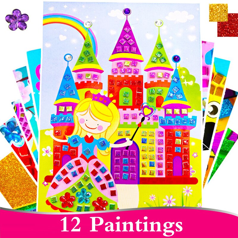 Diamond Paintings For Children 12 pcs 5D Diamond Painting Kit