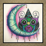 Moon Owl Crystal Rhinestones
