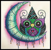 Moon Owl Crystal Rhinestones