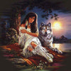 Wolf Maiden 5D Diamond Painting Kit