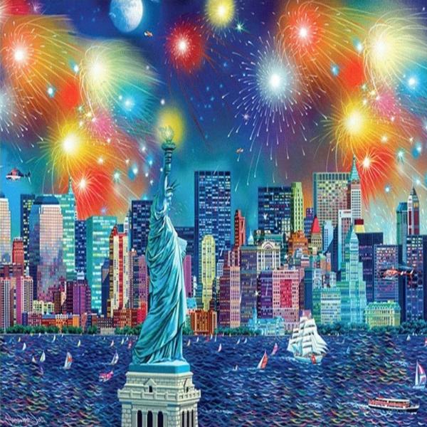 New Year In New York 5D Diamond Painting Kit