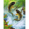 Jumping Fishes 5D Diamond Painting Kit