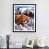 Grizzly Bear's Catch 5D Diamond Painting Kit