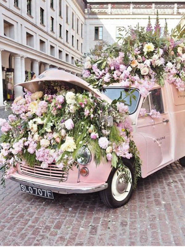 Car and Flowers