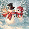 Snowman Couple