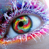 Frosty Rainbow Eye 5D Diamond Painting Kit