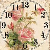 Vintage Rose Clock Face 5D Diamond Painting Kit