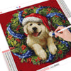 Christmas Wreath Puppy