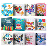 Happy Birthday Cards 12 pcs (Set 1)