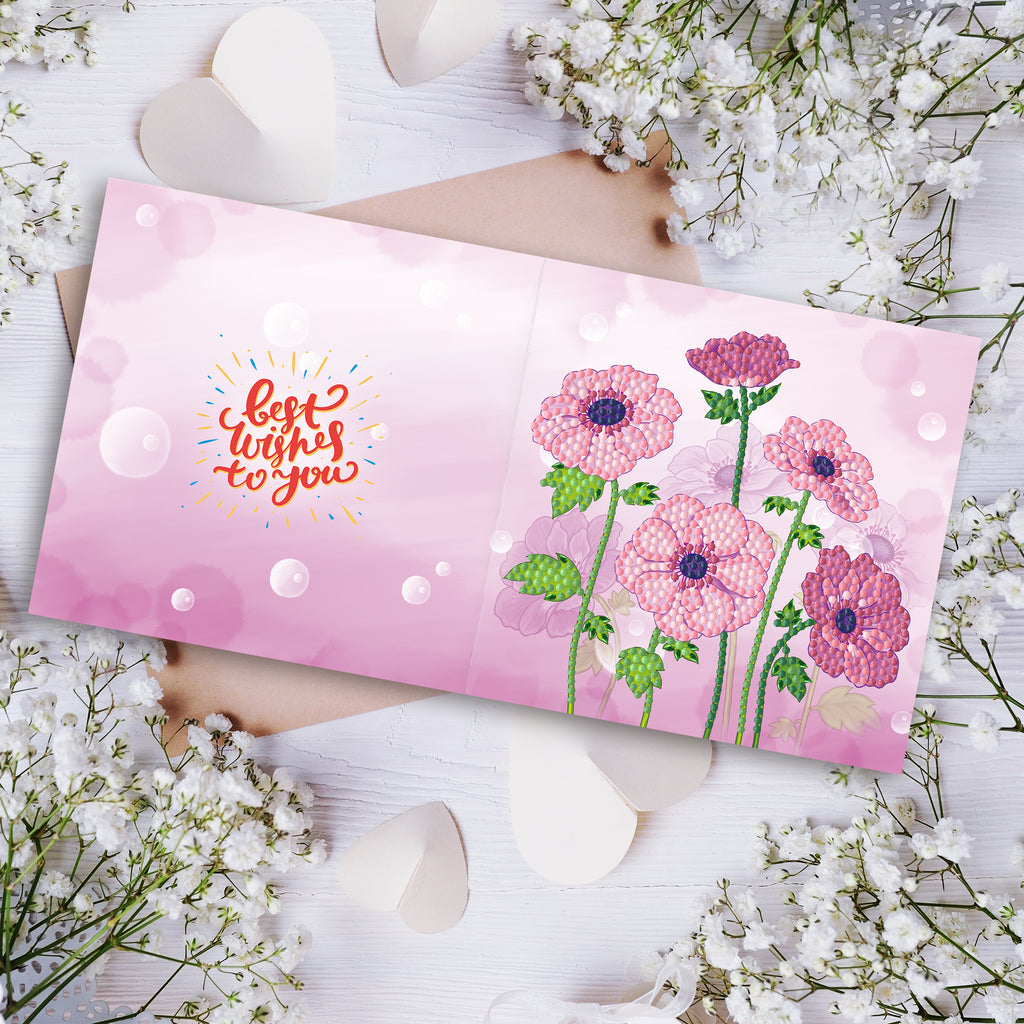 Flower Greeting Cards 8 pcs