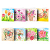 Flower Greeting Cards 8 pcs