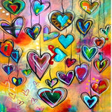Colorful Hearts 5D Diamond Painting Kit