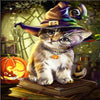 Witch Cat 5D Diamond Painting Kit