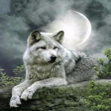 Lonely Wolf 5D Diamond Painting Kit