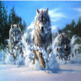 Hunting Wolf Pack 5D Diamond Painting Kit