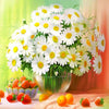 White Daisies 5D Diamond Painting Kit