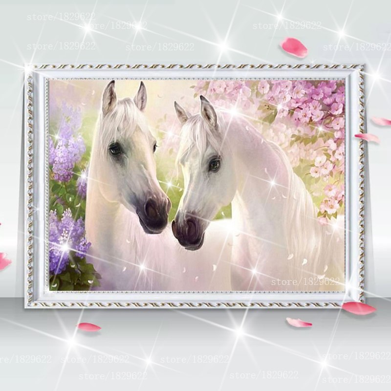 Beautiful Arabian Horses Diamond Painting Kit with Free Shipping