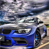 Dramatic Skyline BMW 5D Diamond Painting Kit