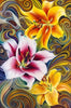 Swirly Flowers 5D Diamond Painting Kit