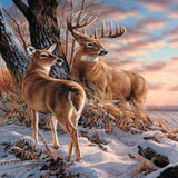Hillside Deers 5D Diamond Painting Kit