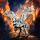 Flaming Pegasus 5D Diamond Painting Kit