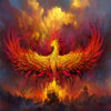 Fire Phoenix 5D Diamond Painting Kit