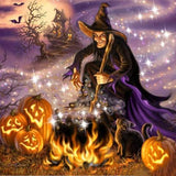 Halloween Witchcraft 5D Diamond Painting Kit