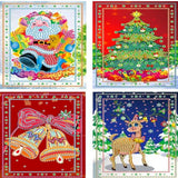Happy Christmas Greeting Cards 5D Diamond Painting Kit