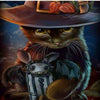 Mystic Hat Cat 5D Diamond Painting Kit