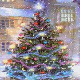Snowfall Christmas Tree 5D Diamond Painting Kit