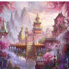 Misty Mountain Temple 5D Diamond Painting Kit