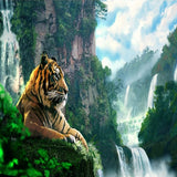 Rainforest Tiger 5D Diamond Painting Kit