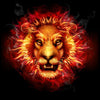 Flaming Lion 5D Diamond Painting Kit