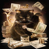 Cat With Cash 5D Diamond Painting Kit