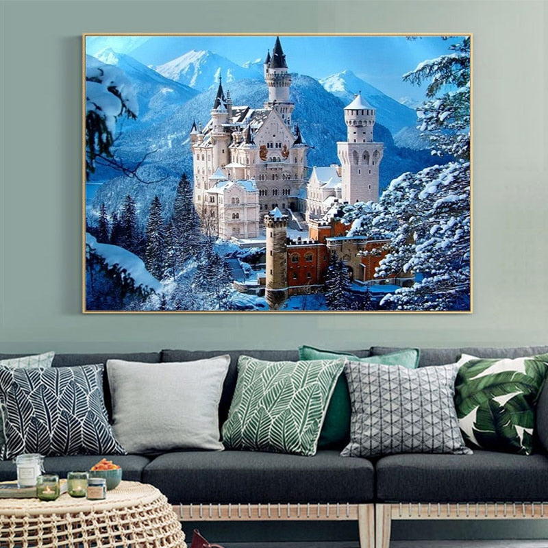 Winter Castle 5D Diamond Painting Kit