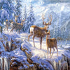 Winter Mountain Deers 5D Diamond Painting Kit