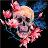 Peacock Plume Skull 5D Diamond Painting Kit