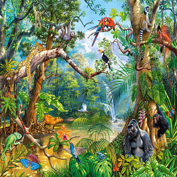 Day At The Jungle 5D Diamond Painting Kit