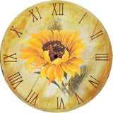 Sunflower Clock Face 5D Diamond Painting Kit